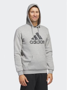 adidas Bluza Sportswear Camo Hoodie HA7210 Szary Regular Fit