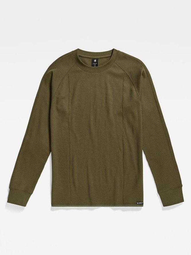 G-Star Sweter "Jirgi" w kolorze khaki rozmiar: L