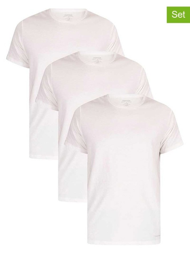 CALVIN KLEIN UNDERWEAR Koszulki (3 szt.) w kolorze białym rozmiar: XL