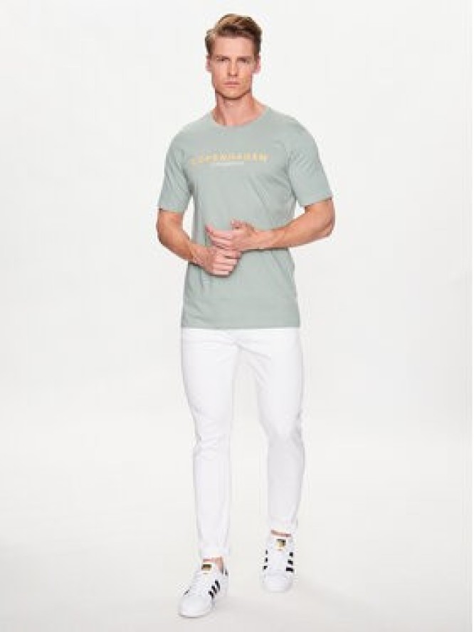 Lindbergh T-Shirt 30-400200 Zielony Relaxed Fit