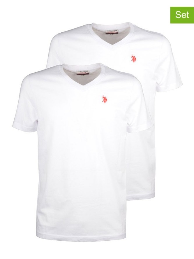U.S. Polo Assn. Koszulki (2 szt.) w kolorze białym rozmiar: 3XL