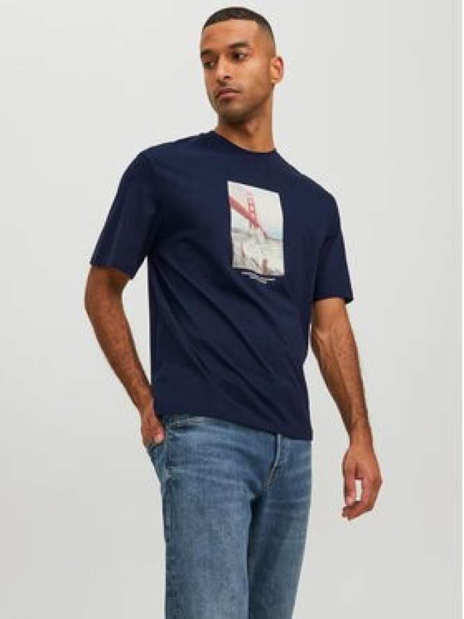 Jack&Jones T-Shirt Copenhagen 12227781 Granatowy Regular Fit