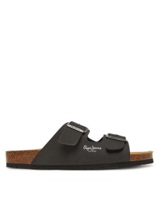Pepe Jeans Klapki PMS80003 Czarny