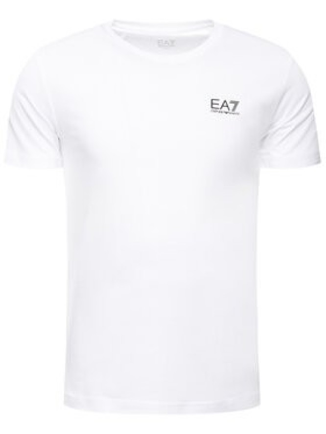 EA7 Emporio Armani T-Shirt 8NPT51 PJM9Z 1100 Biały Regular Fit