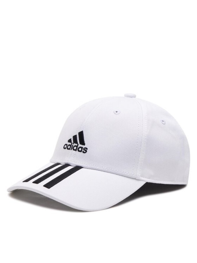 adidas Czapka z daszkiem Baseball 3-Stripes Twill Cap FQ5411 Biały