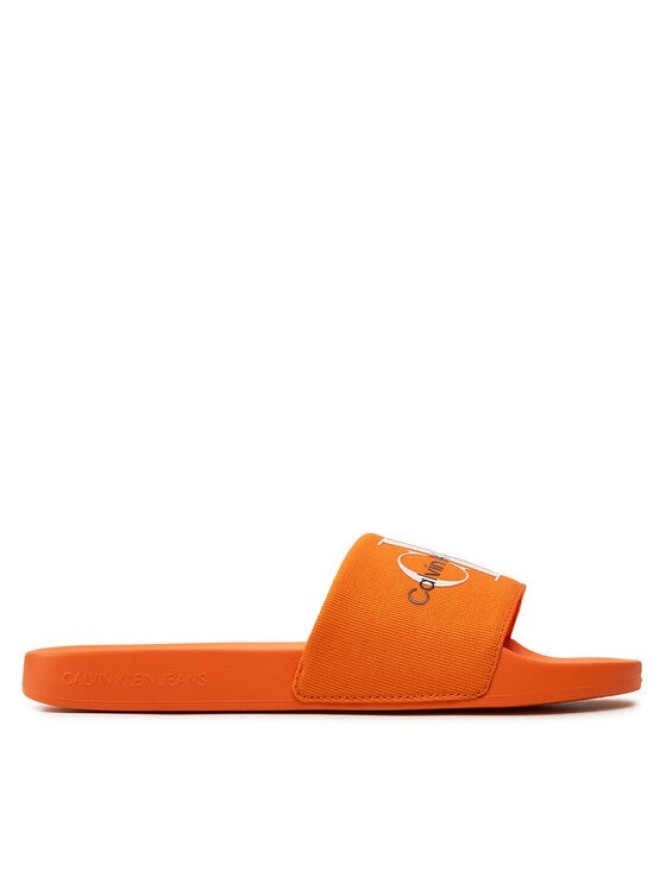 Calvin Klein Jeans Klapki Slide Monogram Co YM0YM00061 Pomarańczowy