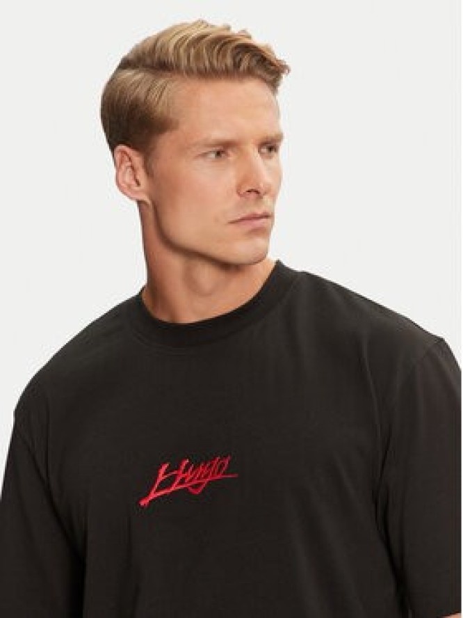 Hugo T-Shirt Dlogotee 50527926 Czarny Relaxed Fit