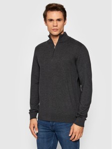 Selected Homme Sweter Berg 16074687 Szary Regular Fit