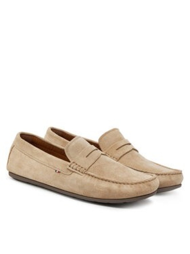 Tommy Hilfiger Mokasyny Casual Hilfiger Suede Driver FM0FM04998 Beżowy