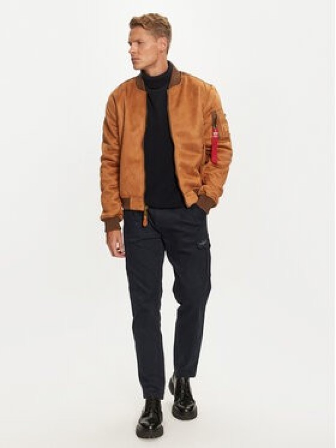 Alpha Industries Kurtka bomber 148122 Brązowy Regular Fit