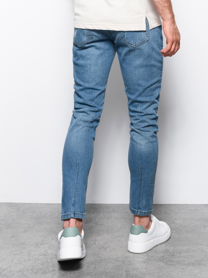 Spodnie męskie jeansowe SKINNY FIT - jasny niebieski P1060 - XXL