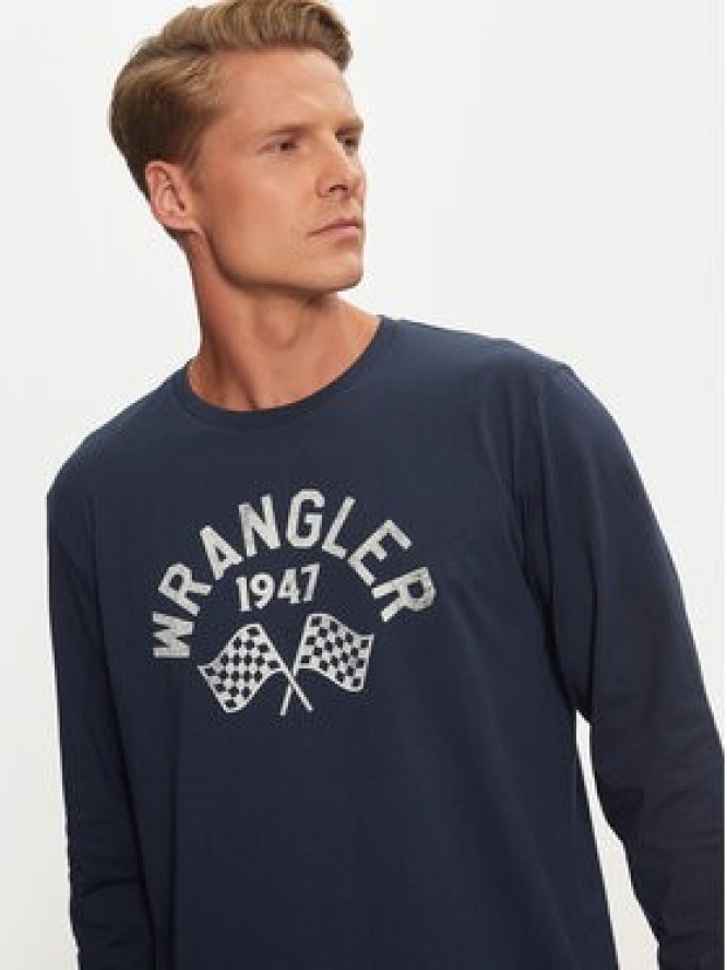 Wrangler Longsleeve 112357447 Niebieski Regular Fit