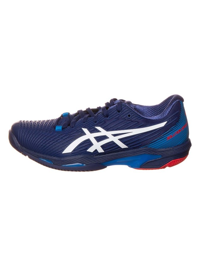 asics Buty "Solution Speed FF 2" w kolorze granatowym do tenisa rozmiar: 39,5