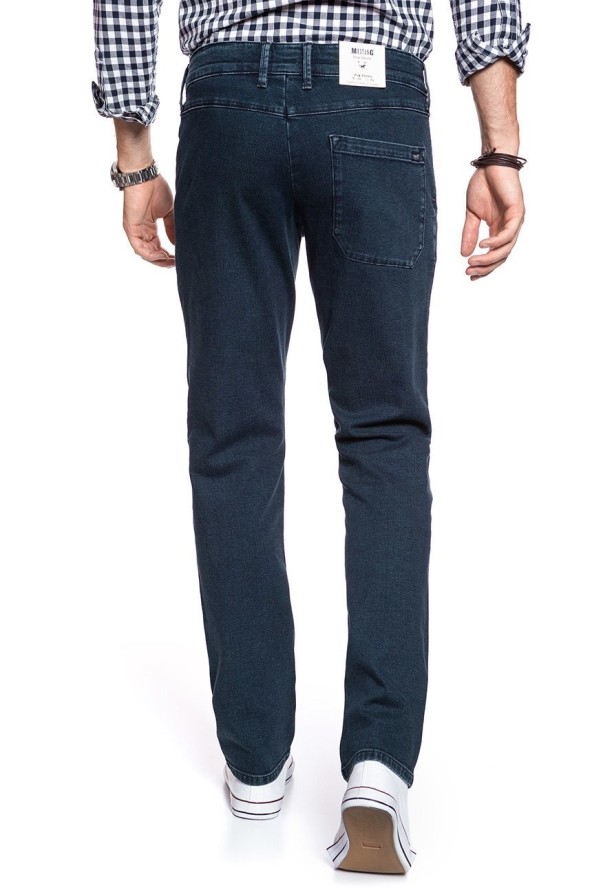 SPODNIE MĘSKIE MUSTANG Jog Chino Denim Blue 1009078 5000 880