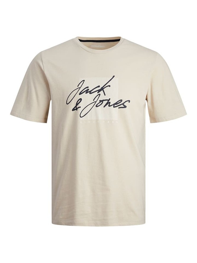 Jack & Jones Koszulka w kolorze beżowym rozmiar: M