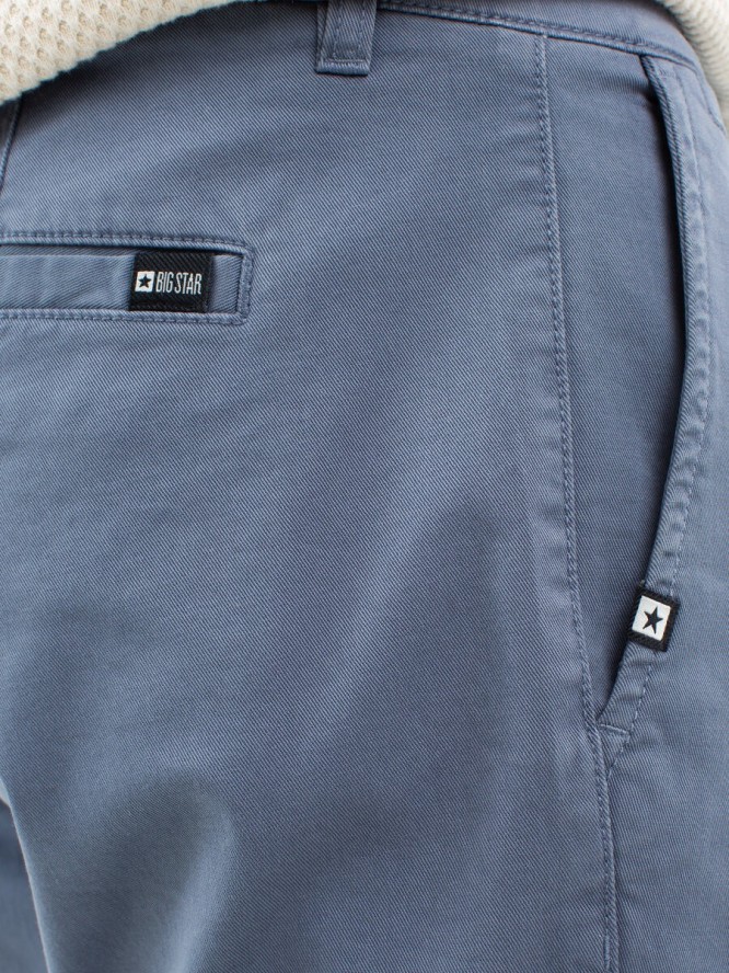 Spodnie chinosy męskie niebieskie Erhat 401