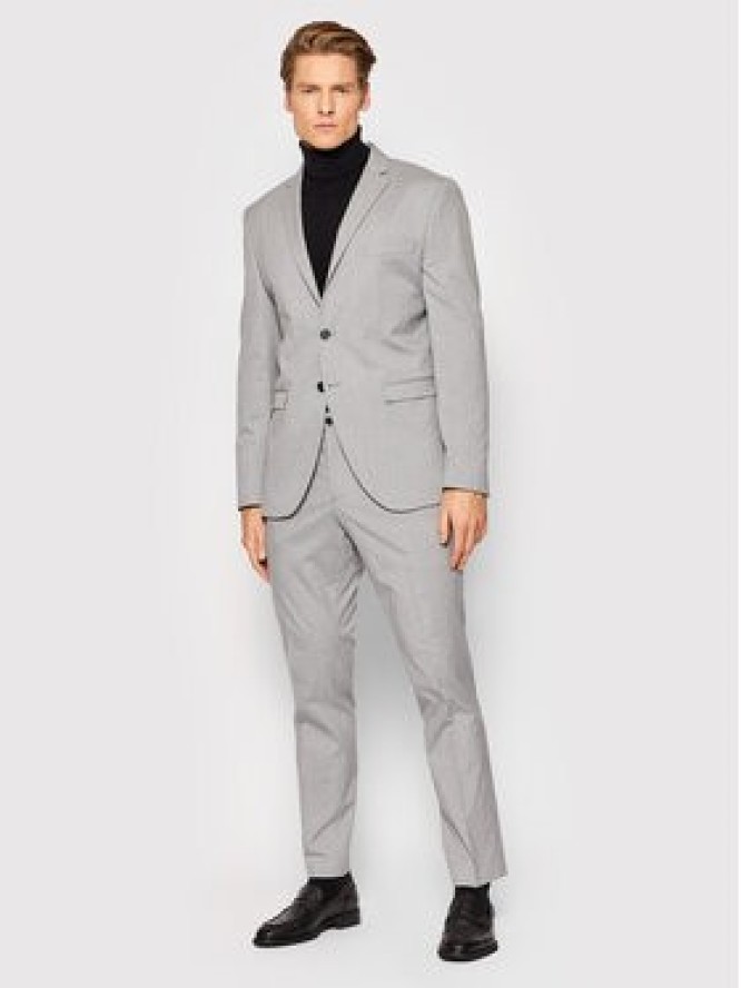 Selected Homme Spodnie garniturowe Logan 16056890 Szary Slim Fit