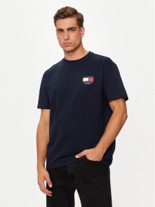 Tommy Jeans T-Shirt DM0DM19695 Granatowy Regular Fit