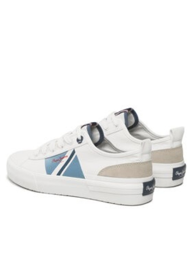 Pepe Jeans Sneakersy Allen Flag Color PMS30903 Biały