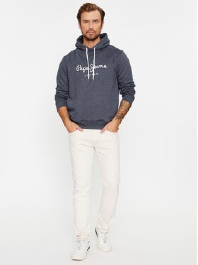 Pepe Jeans Bluza Nouvel Hoodie PM582521 Granatowy Regular Fit