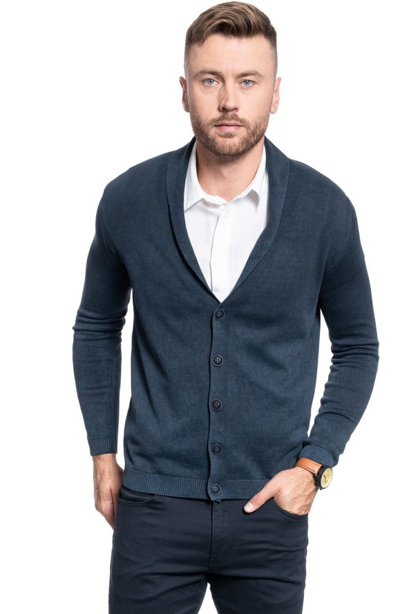 MĘSKI SWETER ROZPINANY MUSTANG EDGAR SC CARDIGAN 1009136 4085