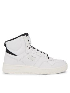 Tommy Jeans Sneakersy Basket Mid EM0EM01258 Biały