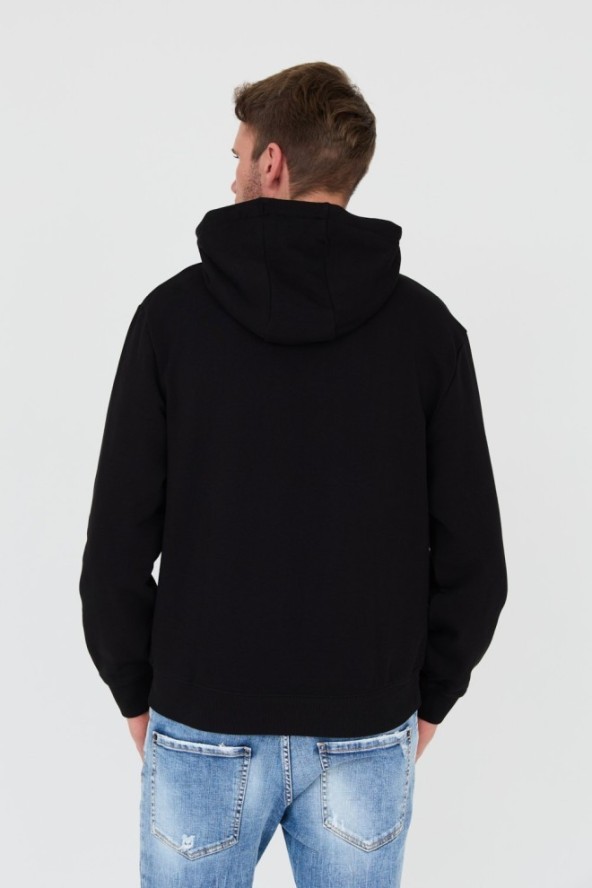 HUGO Czarna bluza Sweatshirt with hood