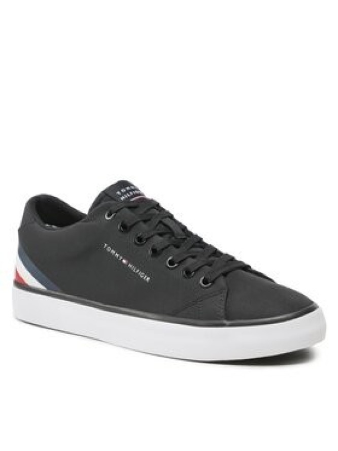 Tommy Hilfiger Sneakersy Hi Vulc Core Low Stripes FM0FM04735 Czarny