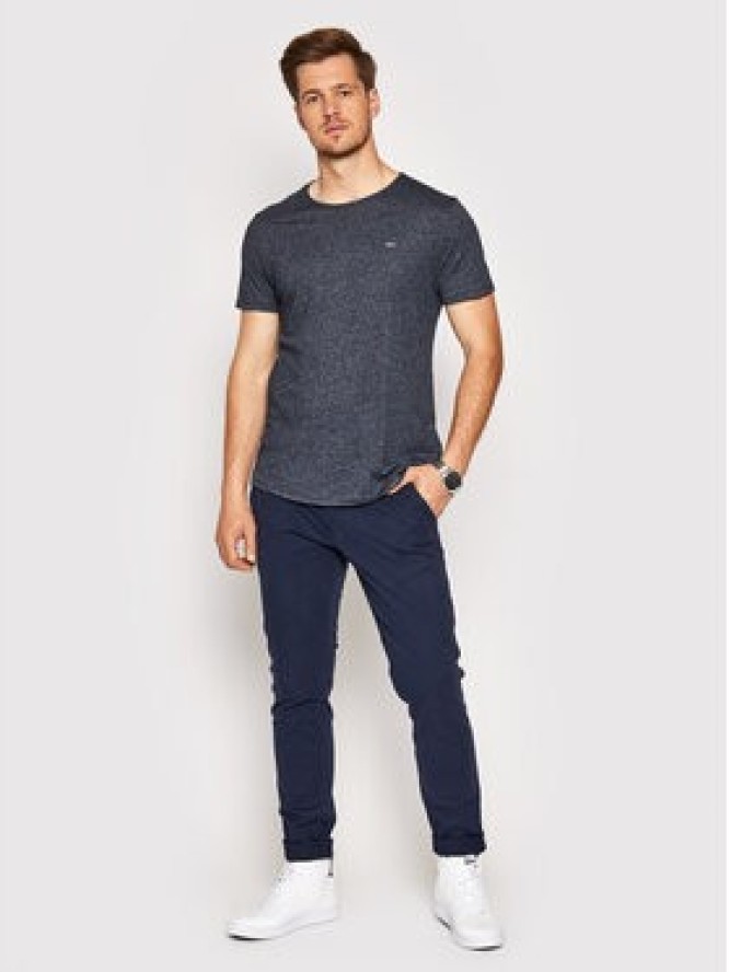 Tommy Jeans T-Shirt Jaspe DM0DM09586 Granatowy Slim Fit