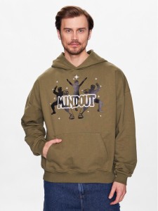 Mindout Bluza Trinary T2023-1 Zielony Regular Fit