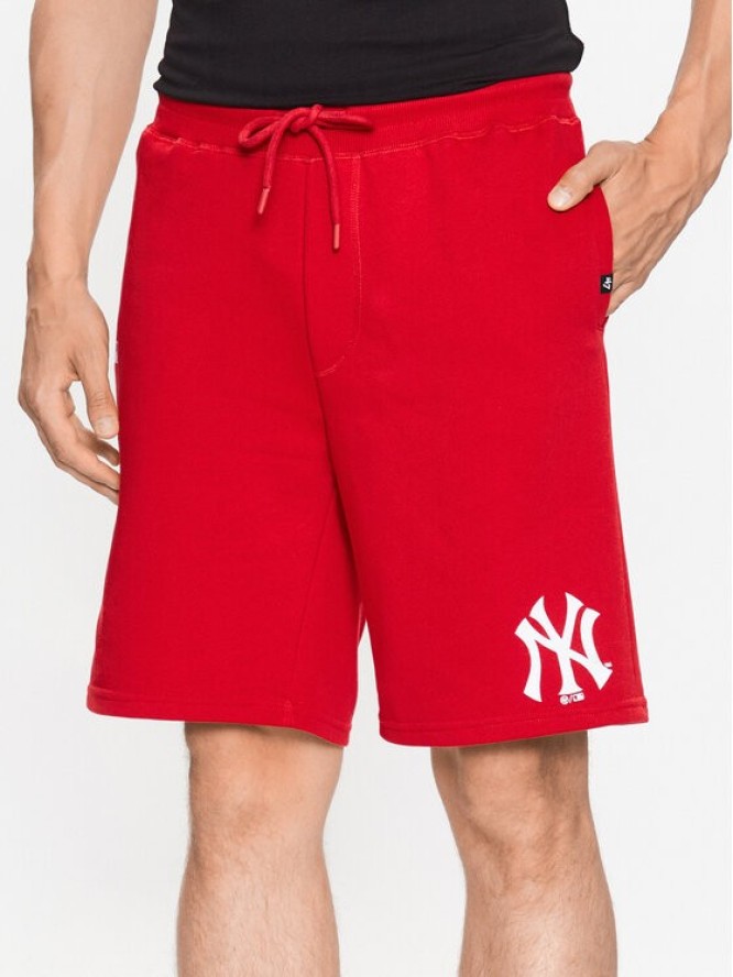 47 Brand Szorty sportowe New York Yankees Imprint 47 Helix Shorts Czerwony Regular Fit