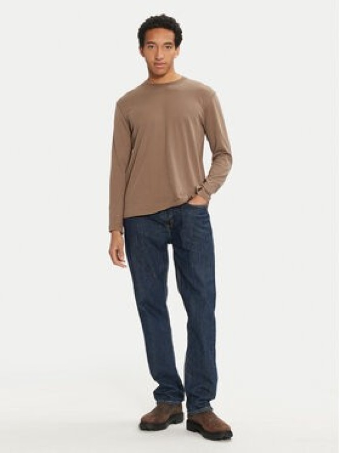 Sisley Longsleeve 3B7SS1045 Brązowy Regular Fit