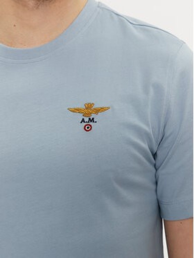 Aeronautica Militare T-Shirt 241TS1580J372 Niebieski Regular Fit