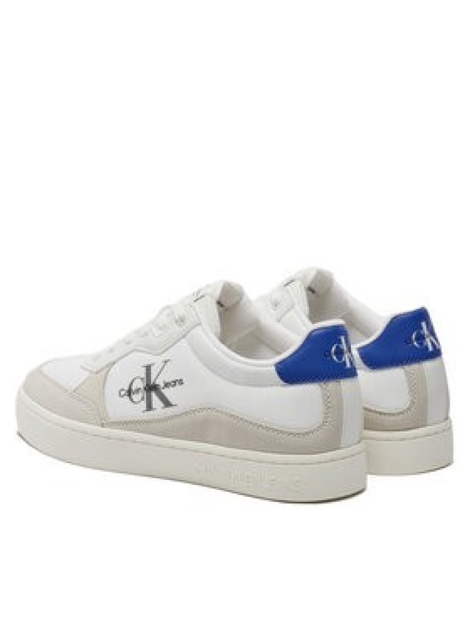 Calvin Klein Jeans Sneakersy Classic Cupsole Low Mix Mtl YM0YM01033 Biały