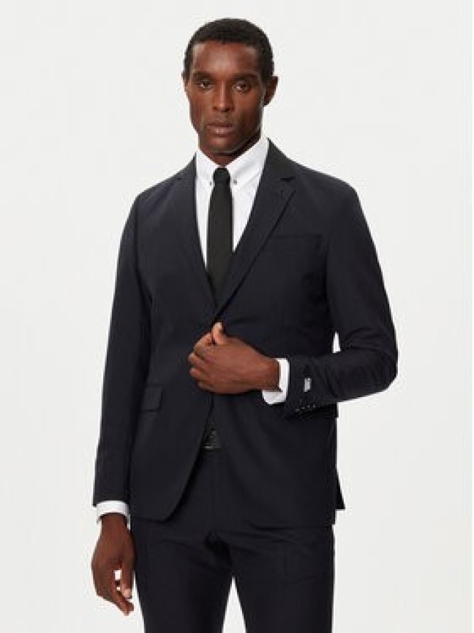 KARL LAGERFELD Garnitur 115244 544008 Granatowy Slim Fit