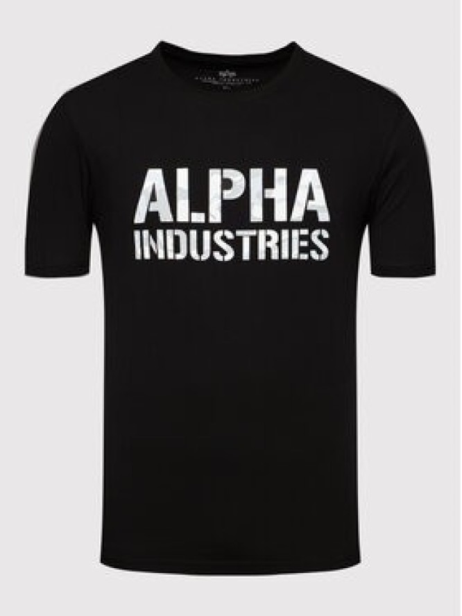 Alpha Industries T-Shirt Camo Print 156513 Czarny Regular Fit