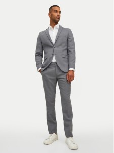 Jack&Jones Garnitur Solaris 12148166 Szary Super Slim Fit