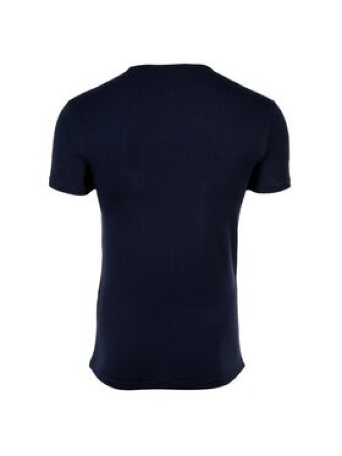 Versace T-Shirt AUU01005 1A1001 Granatowy Regular Fit