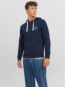 Jack&Jones Bluza 12236179 Granatowy Regular Fit