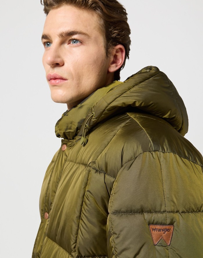 WRANGLER MĘSKA KURTKA ZIMOWA PARKA JACKET IVY GREEN 112357395 W4E6016396