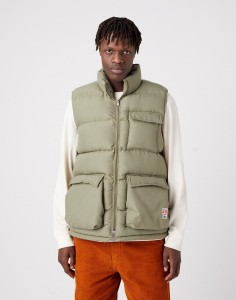 WRANGLER PUFFER VEST CASEY JONES MĘSKA KAMIZELKA BEZRĘKAWNIK DEEP LICHEN GREEN W4M7VGX1X