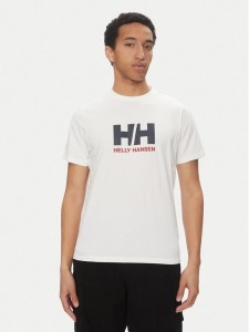 Helly Hansen T-Shirt Logo 54596 Biały Regular Fit