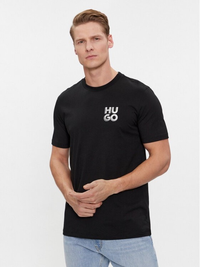 Hugo T-Shirt Detzington241 50508944 Czarny Regular Fit