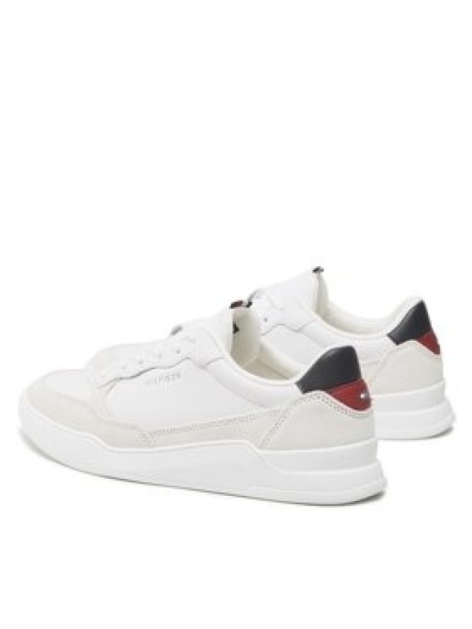 Tommy Hilfiger Sneakersy Elevated Cupsole Leather Mix FM0FM04358 Biały