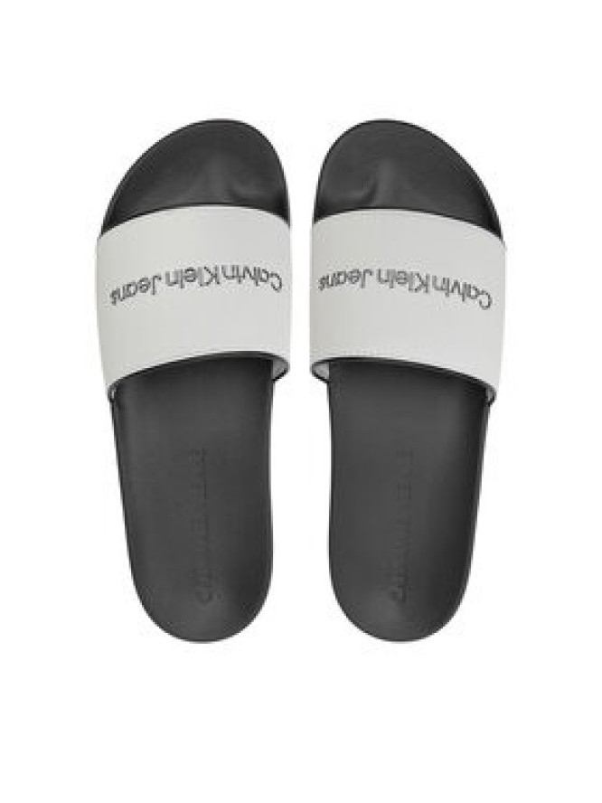 Calvin Klein Jeans Klapki Slide Institutional YM0YM01019 Biały