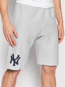 Champion Szorty sportowe New York Mlb 216666 Szary Regular Fit