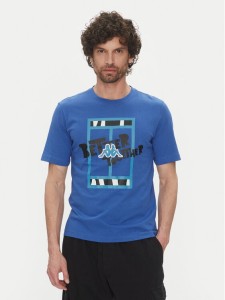 Kappa T-Shirt 351U8JW 741 Niebieski Regular Fit
