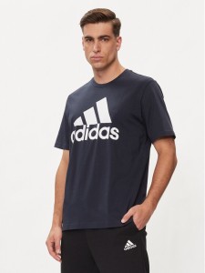 adidas T-Shirt Essentials Single Jersey Big Logo T-Shirt IC9348 Niebieski Regular Fit