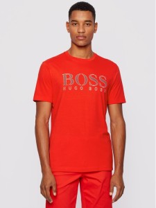 Boss T-Shirt Tee 5 50448306 Czerwony Regular Fit