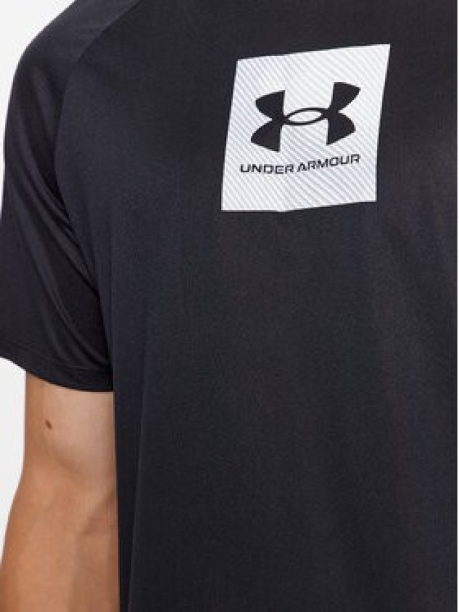 Under Armour T-Shirt Ua Tech Prt Fill Ss 1380785 Czarny Loose Fit